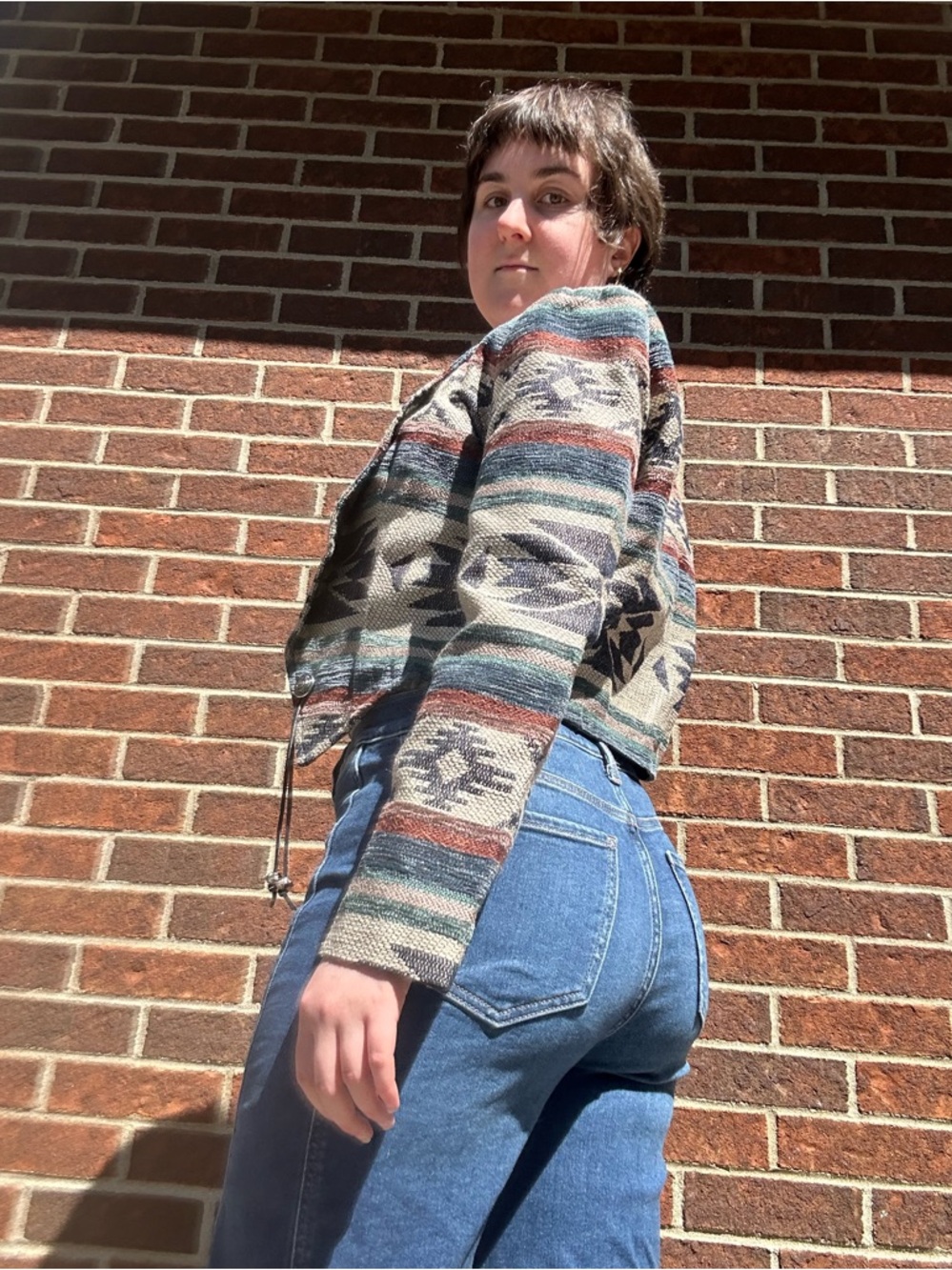 Western cropped tapestry jacket - Picture 4 of 16